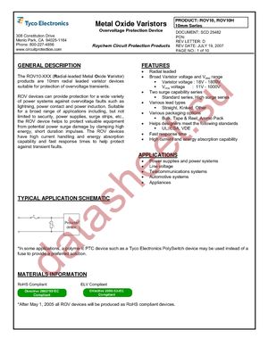 ROV10-112K-S-2 datasheet  